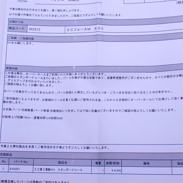 ２０フォースマスター６００